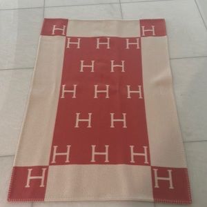 Authentic Hermes Avalon baby blanket